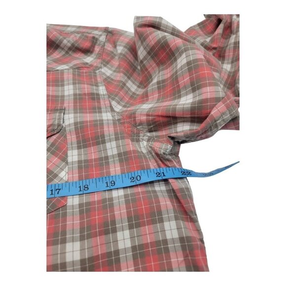 Gap Shirt Mens M Multicolor Plaid Pearl Snap Cotton Western Rancher Preppy Rodeo - Picture 5 of 9